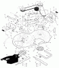 Murray 38500B - 38" Lawn Tractor (1998) Ersatzteile Mower Housing