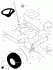 Murray 38500B - 38" Lawn Tractor (1998) Ersatzteile Steering