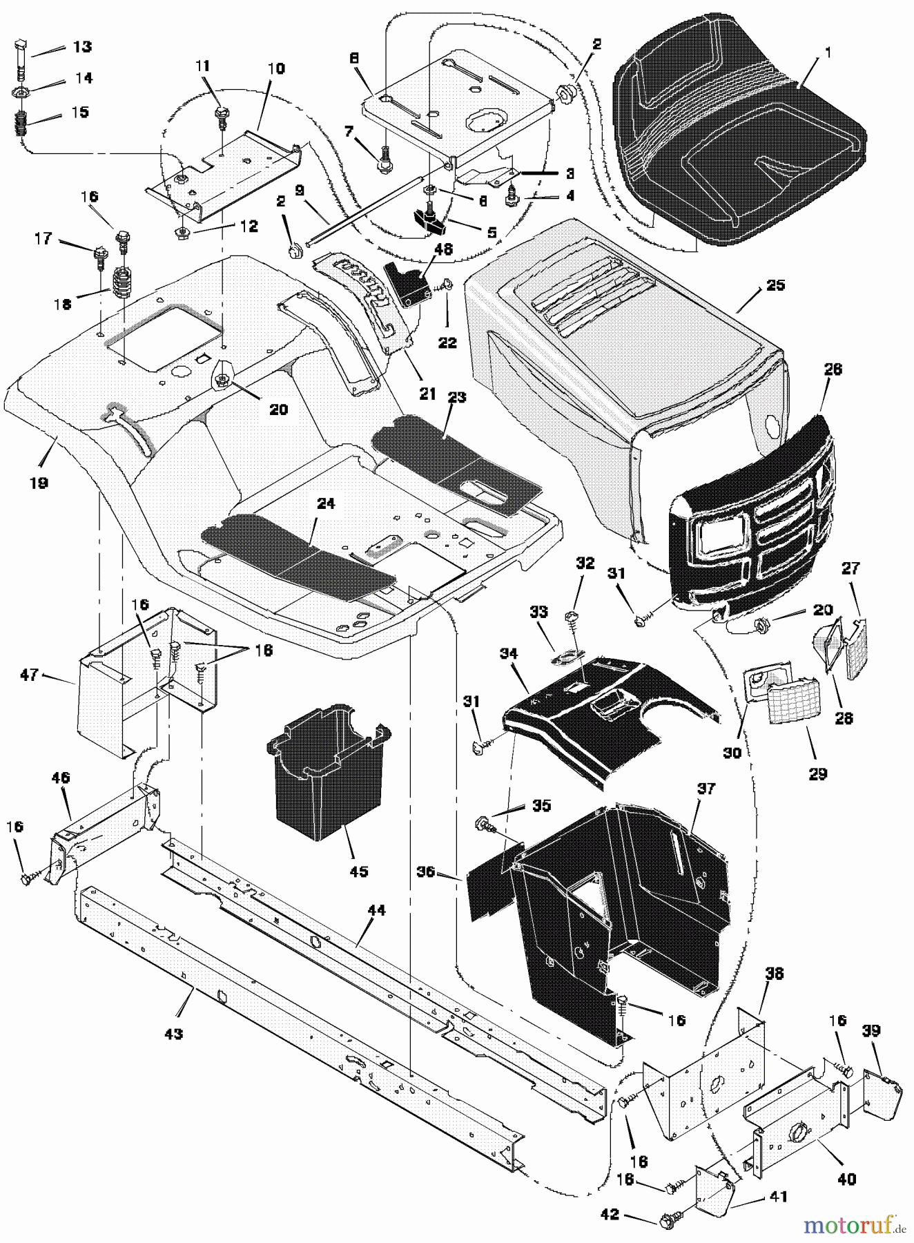 Murray Rasen- und Gartentraktoren 38500x192A - B&S/Murray 38