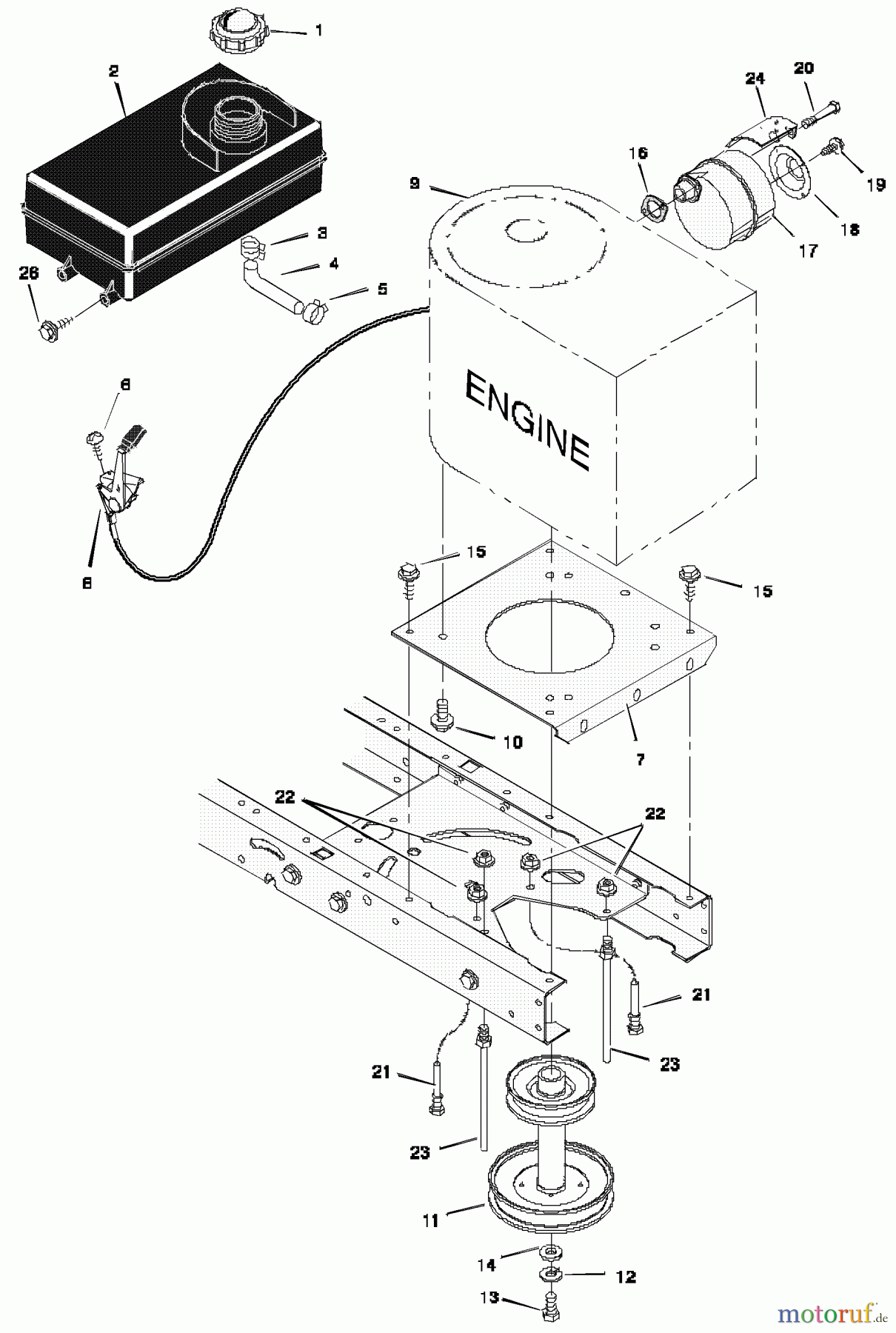 Murray Rasen- und Gartentraktoren 38500x92A - B&S/Murray 38
