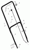 Murray 20101B - 20" Walk-Behind Mower(1998) Ersatzteile Handle Assembly
