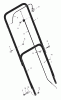 Murray 20101x83A - B&S/ 20" Walk-Behind Mower (1997) (Walmart) Ersatzteile Handle Assembly
