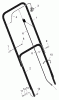 Murray 20102x92B - B&S/ 20" Walk-Behind Mower (2000) (Walmart) Ersatzteile Handle Assembly