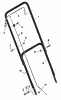 Murray 20103x4A - 20" Walk-Behind Mower (1997) Ersatzteile Handle Assembly