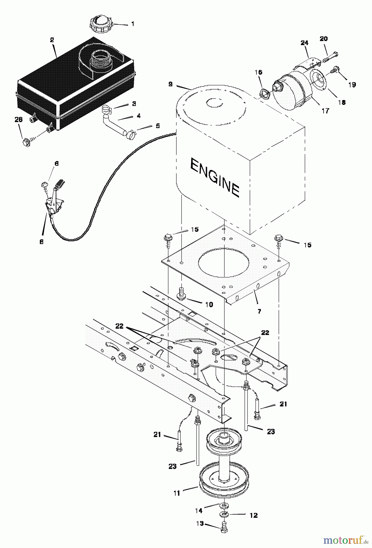  Murray Rasen- und Gartentraktoren 38500x83A - B&S/Murray 38