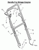 Murray 20211x5E - 20" Walk-Behind Mower (1996) Ersatzteile Handle Assembly