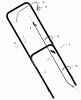Murray 20405B - 20" Walk-Behind Mower (1998) Ersatzteile Handle Assembly