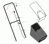 Murray 20405x30C - 20" Walk-Behind Mower (2000) Ersatzteile Handle & Bag Assembly
