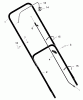 Murray 20405x8A - Scotts 20" Walk-Behind Mower (1998) (Home Depot) Ersatzteile Handle Assembly