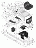 Murray 38504A - 38" Lawn Tractor (1997) Ersatzteile Chassis & Hood