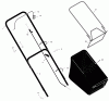 Murray 20415x83A - B&S/ 20" Walk-Behind Mower (1999) (Walmart) Ersatzteile Handle And Bag Assembly