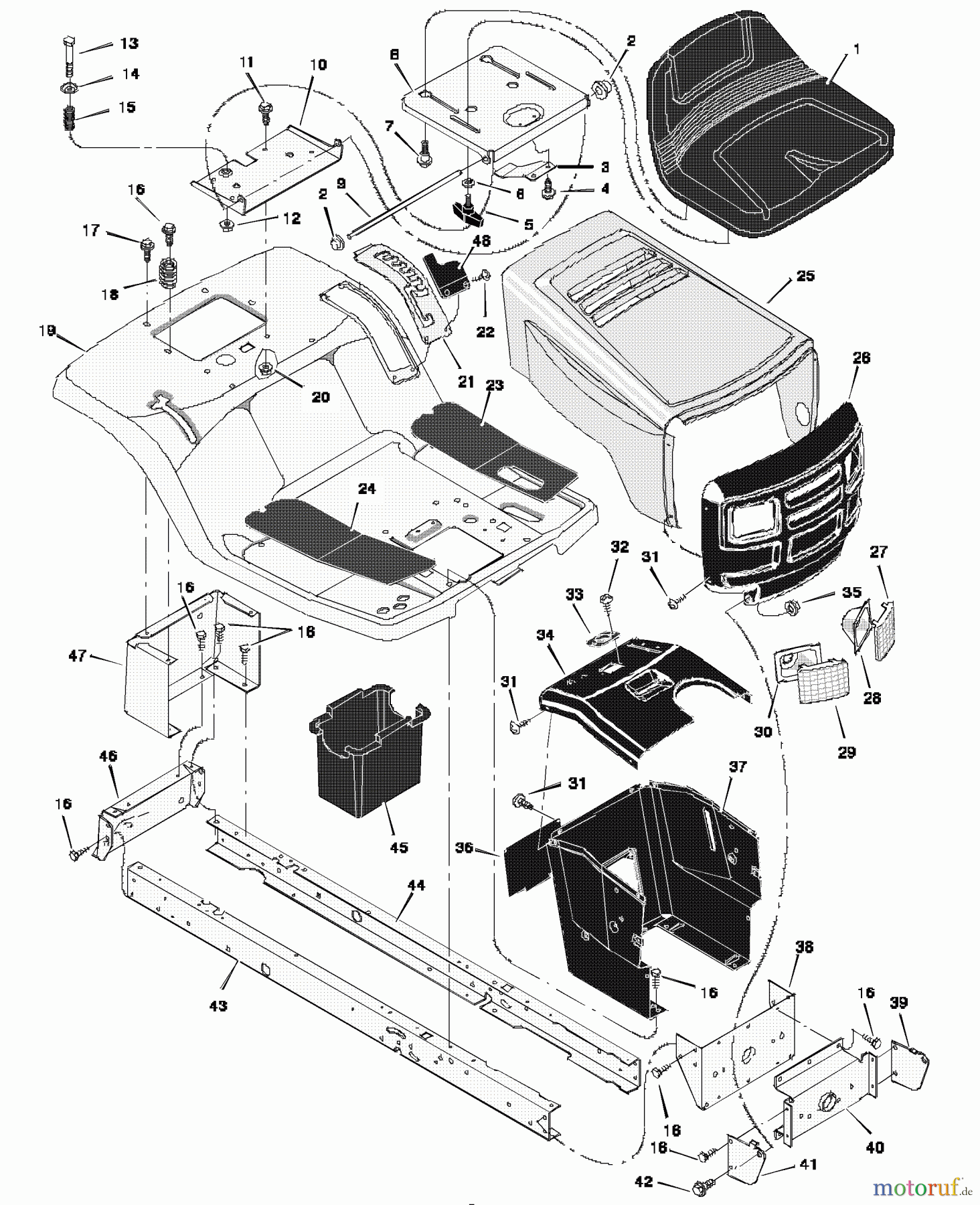 Murray Rasen- und Gartentraktoren 38504x25A - B&S/Murray 38
