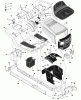 Murray 38504x25A - B&S/ 38" Lawn Tractor (1997) (Marchands) Ersatzteile Chassis & Hood