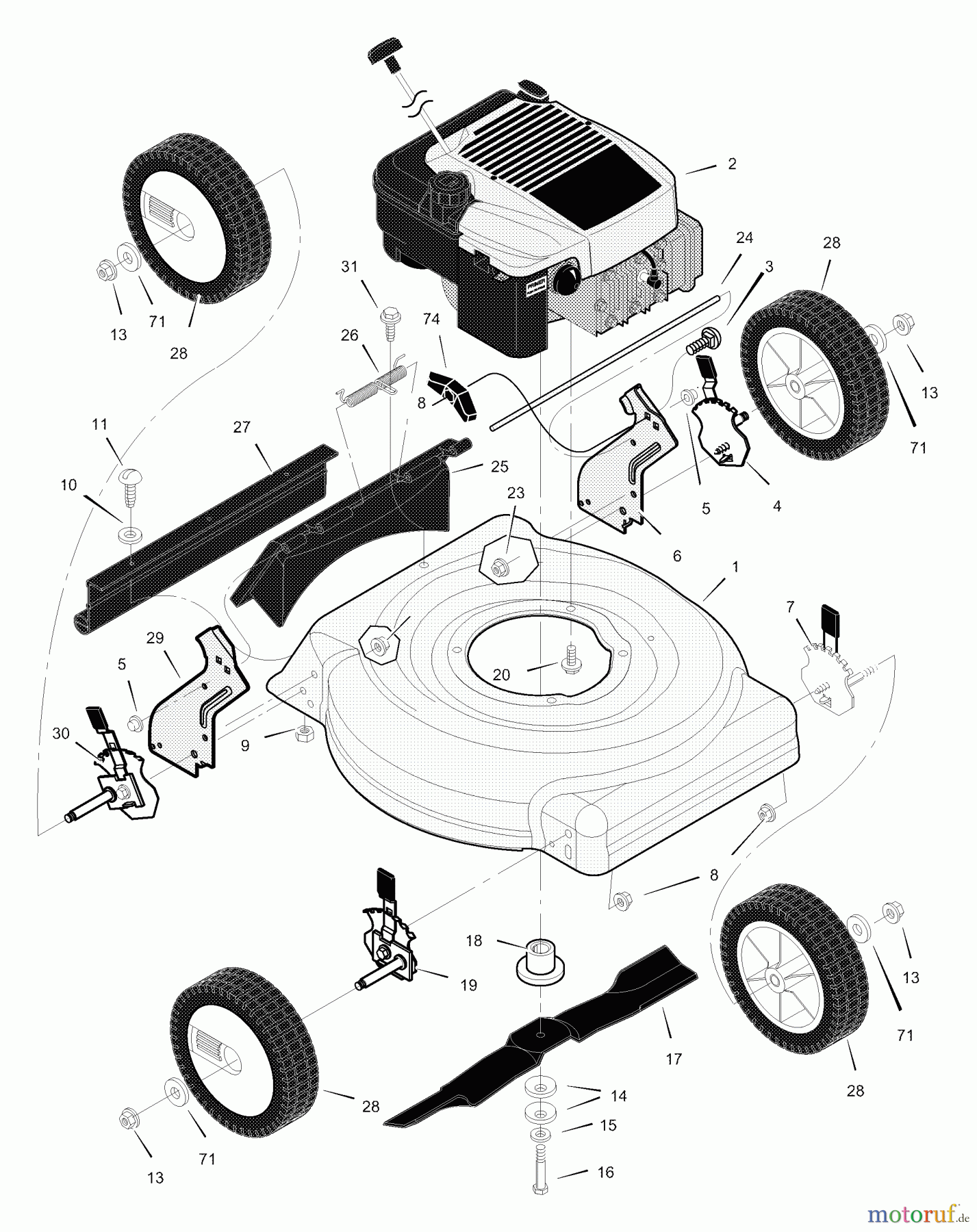 Murray Rasenmäher 20415x8D - Scotts 20