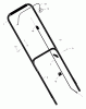 Murray 20415x8D - Scotts 20" Walk-Behind Mower (2001) (Home Depot) Ersatzteile Handle Assembly