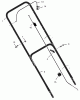 Murray 204210x192B - B&S/ 20" Walk-Behind Mower (2002) (Walmart) Ersatzteile Handle Assembly