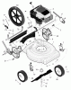 Murray 204210x8E - Scotts 20" Walk-Behind Mower (2004) (Home Depot) Ersatzteile Mulcher Models w/14" Rear Wheels