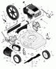 Murray 204210x8E - Scotts 20" Walk-Behind Mower (2004) (Home Depot) Ersatzteile Side Discharge Models w/14" Rear Wheels