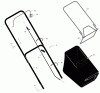 Murray 20455x30A - 20" Walk-Behind Mower (1999) Ersatzteile Handle And Bag Assembly