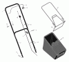 Murray 20455x30B - 20" Walk-Behind Mower (2000) Ersatzteile Handle & Bag Assembly