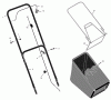 Murray 20455x30D - 20" Walk-Behind Mower (2002) Ersatzteile Handle And Bag Assembly