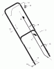 Murray 20465x8B - Scotts 20" Walk-Behind Mower (2000) (Home Depot) Ersatzteile Handle Assembly
