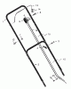 Murray 20505x192B - B&S/ 20" Walk-Behind Mower (1997) (Walmart) Ersatzteile Handle Assembly