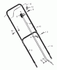 Murray 20505x8B - Scotts 20" Walk-Behind Mower (1997) (Home Depot) Ersatzteile Handle Assembly