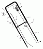 Murray 20606x9A - B&S/ 20" Walk-Behind Mower (1998) (Montgomery Wards) Ersatzteile Handle Assembly