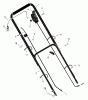 Murray 20608x4C - 20" Walk-Behind Mower (2000) Ersatzteile Handle Assembly