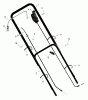 Murray 20615x8A - Scotts 20" Walk-Behind Mower (1999) (Home Depot) Ersatzteile Handle Assembly