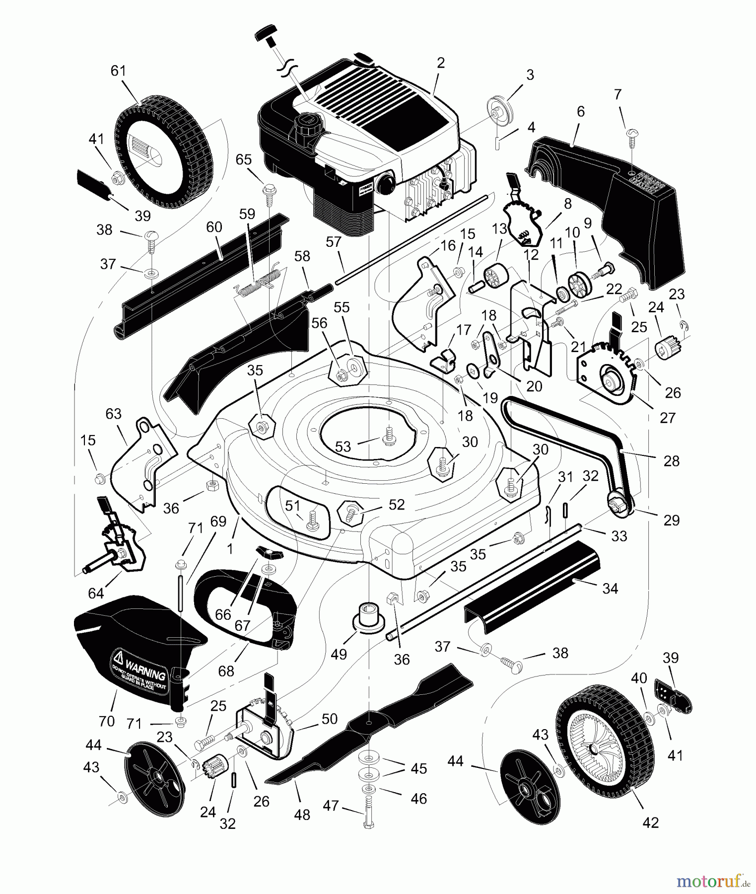  Murray Rasenmäher 20615x8B - Scotts 20