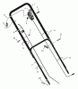 Murray 20615x8B - Scotts 20" Walk-Behind Mower (2000) (Home Depot) Ersatzteile Handle Assembly