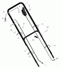 Murray 20646x9A - B&S/ 20" Walk-Behind Mower (1998) (Montgomery Wards) Ersatzteile Handle Assembly