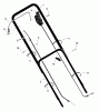Murray 20646x9B - B&S/ 20" Walk-Behind Mower (1998) (Montgomery Wards) Ersatzteile Handle Assembly