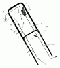 Murray 20656x8B - Scotts 20" Walk-Behind Mower (1998) (Home Depot) Ersatzteile Handle Assembly