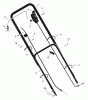 Murray 20665x7A - Scotts 20" Walk-Behind Mower (2000) (Home Depot) Ersatzteile Handle Assembly