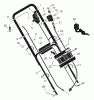 Murray 20745x192A - B&S/ 20" Walk-Behind Mower (2000) (Walmart) Ersatzteile Handle Assembly