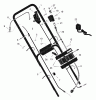 Murray 20745x92C - B&S/ 20" Walk-Behind Mower (2001) (Walmart) Ersatzteile Handle Assembly