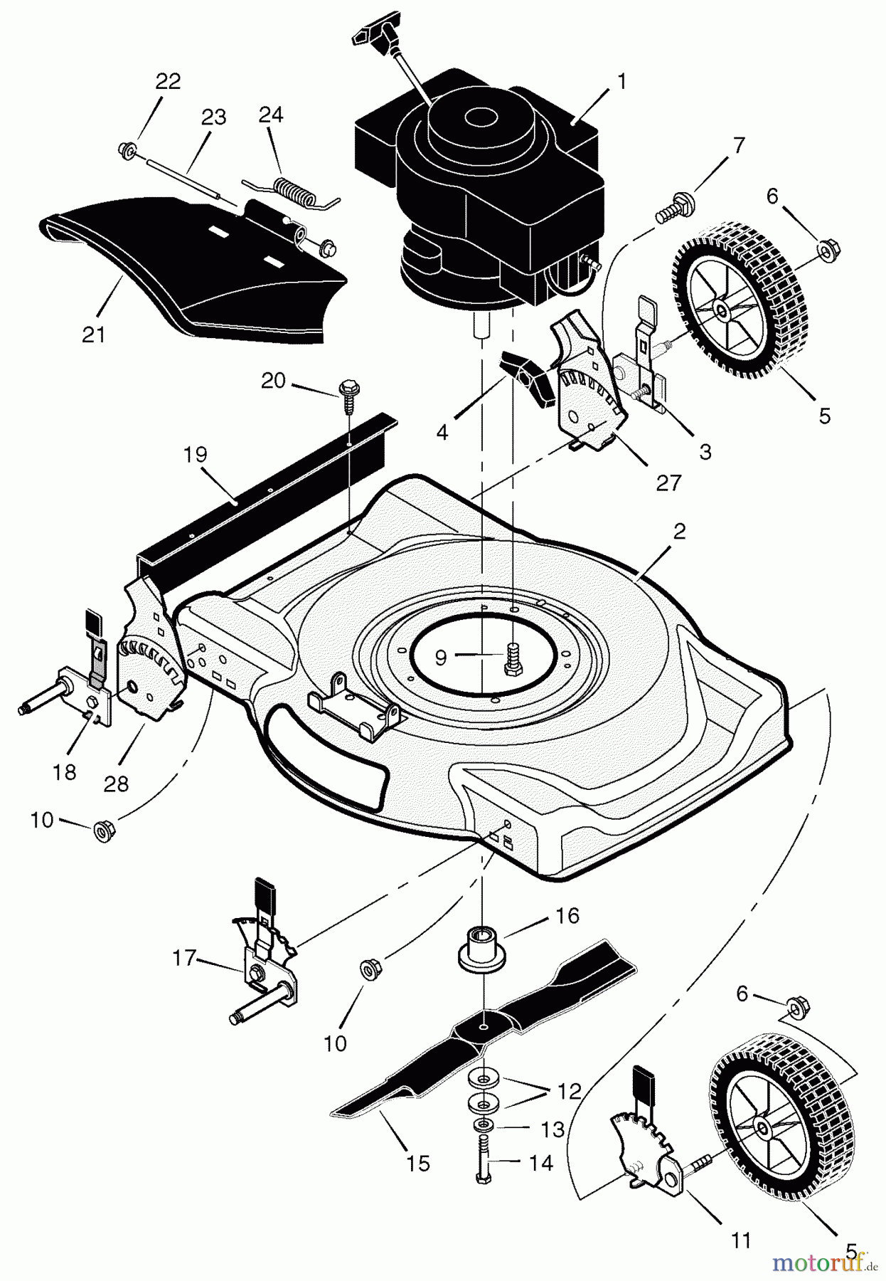 Murray Rasenmäher 221010x31A - Scotts 22