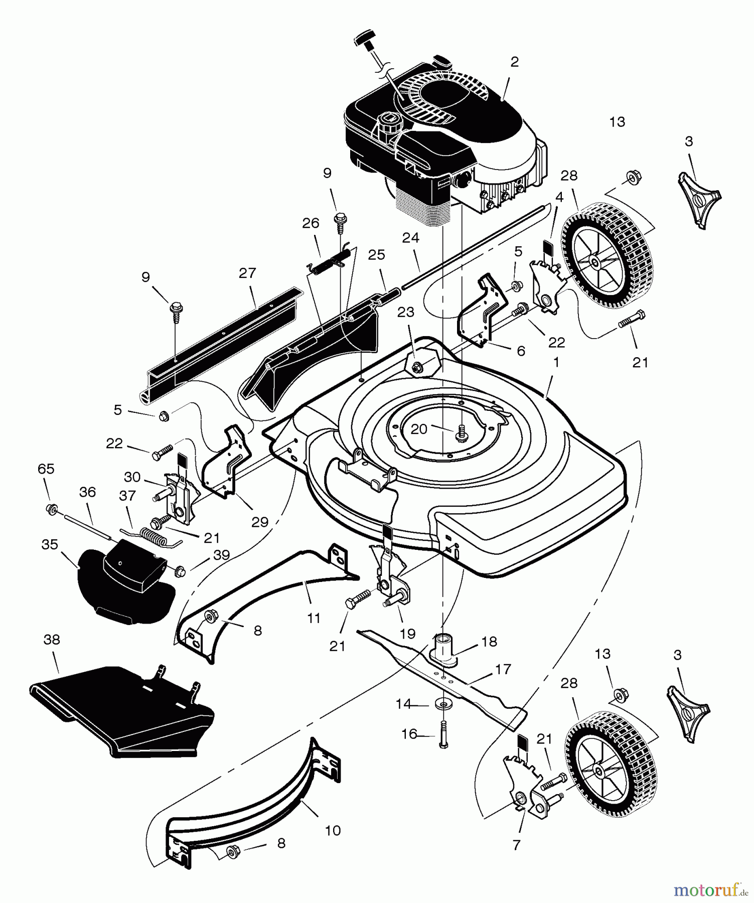 Murray Rasenmäher 222310x83A - B&S/Murray 22