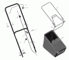 Murray 22265X31B - Scotts 22" Walk-Behind Mower (2001) (Home Depot) Ersatzteile Handle & Bag Assembly