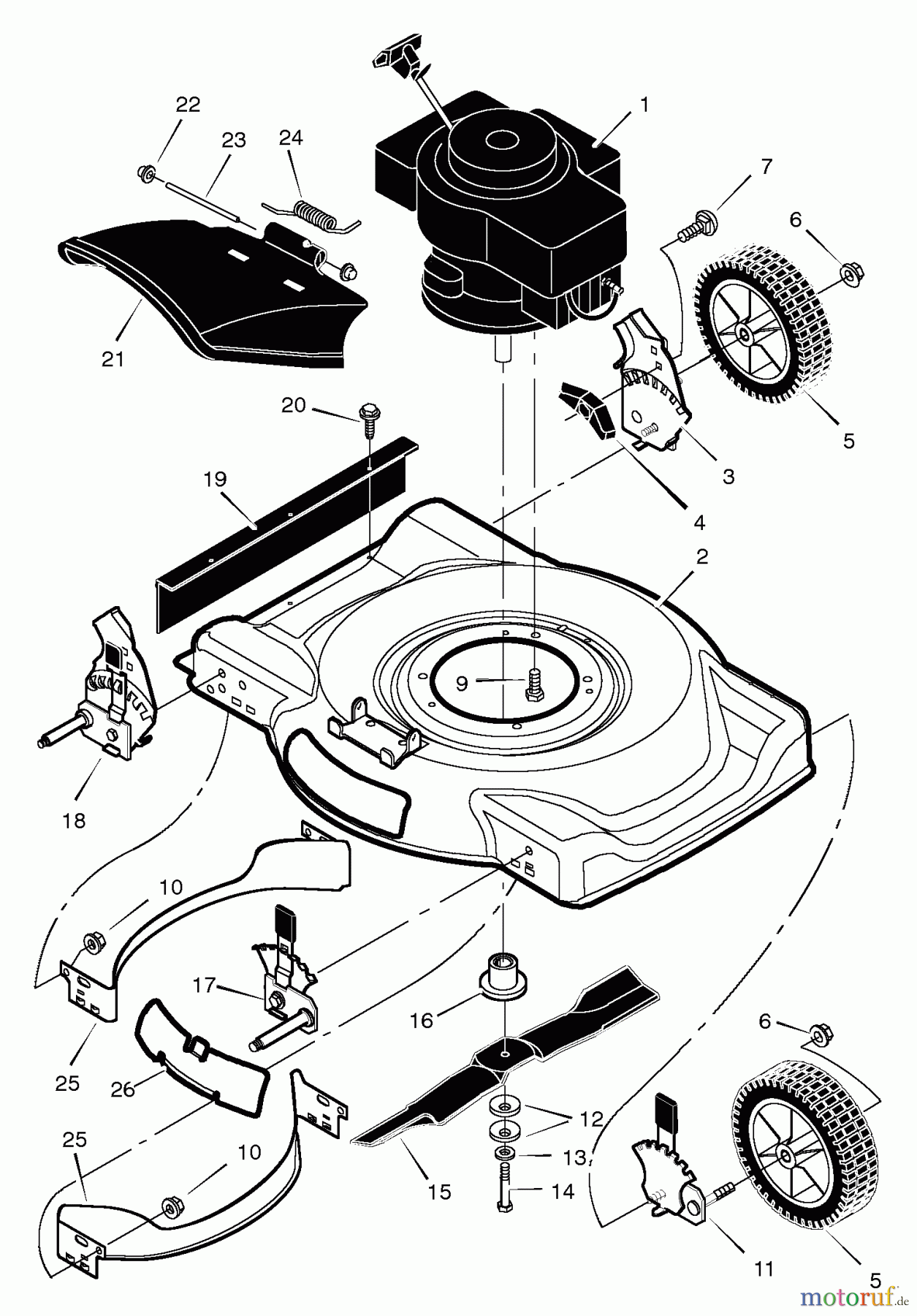 Murray Rasenmäher 22405x83A - B&S/Murray 22