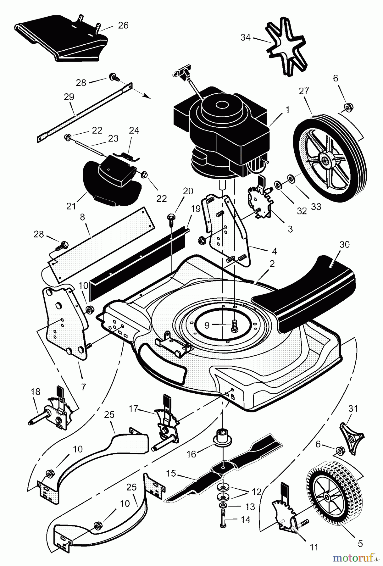 Murray Rasenmäher 22446x8B - Scotts 22
