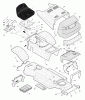 Murray 387003x8A - Scotts 38" Lawn Tractor (2004) (Home Depot) Ersatzteile Chassis & Hood