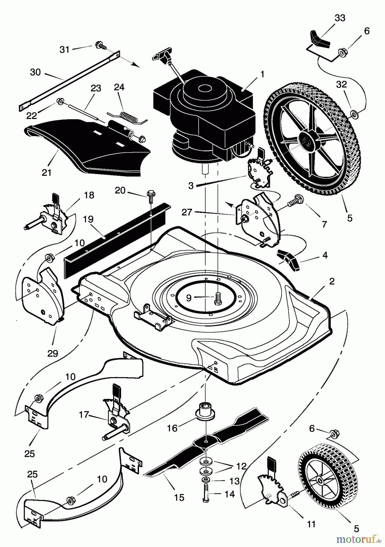  Murray Rasenmäher 22507x92A - B&S/Murray 22