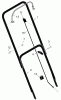 Murray 225110x00A - 22" Walk-Behind Mower (2005) Ersatzteile Handle Assembly