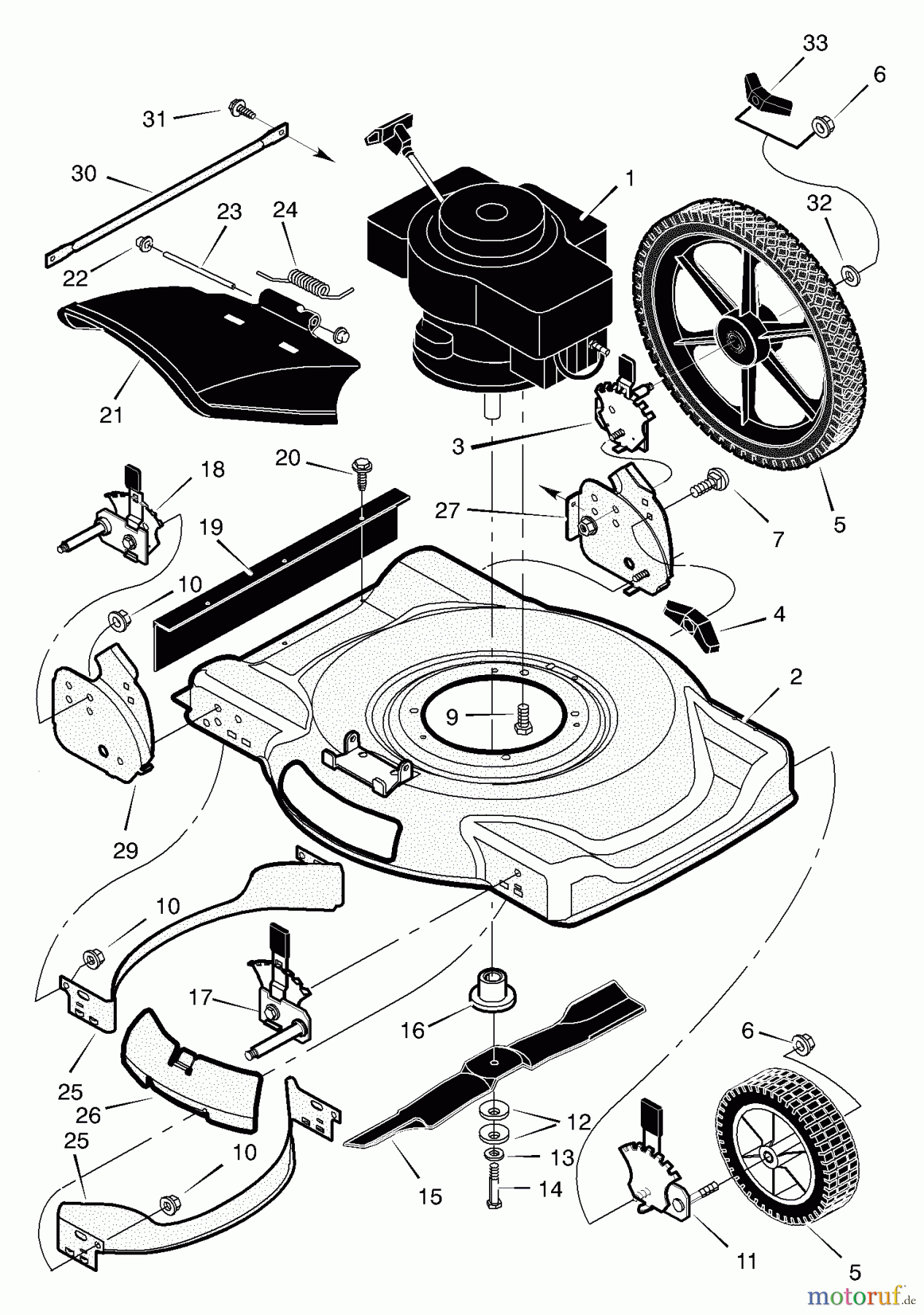Murray Rasenmäher 225111x194D - B&S/Murray 22