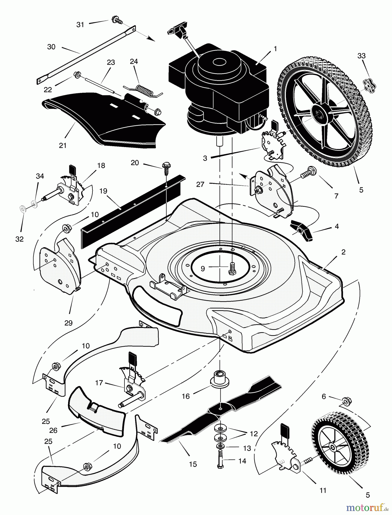 Murray Rasenmäher 225111x92C - B&S/Murray 22