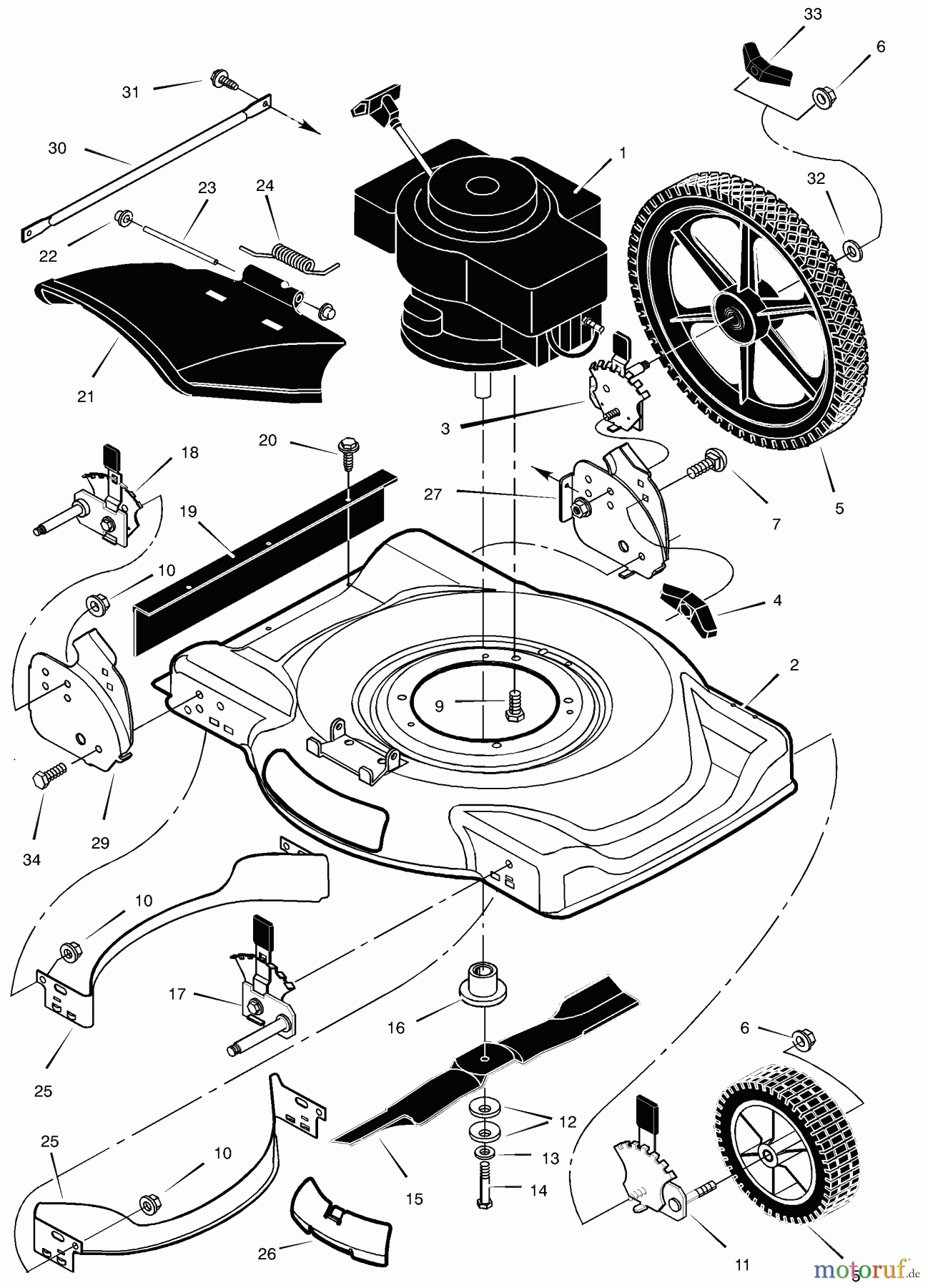  Murray Rasenmäher 225111x99A - B&S/Murray 22